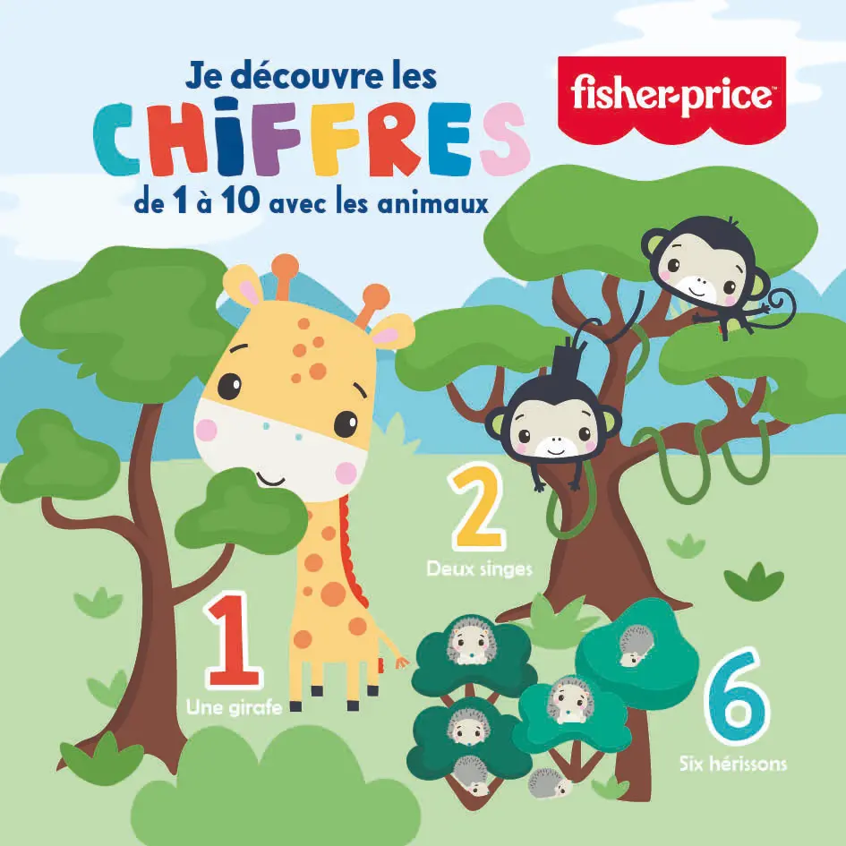 Fisher Price Je découvre les chiffres de 1 à 10 animaux