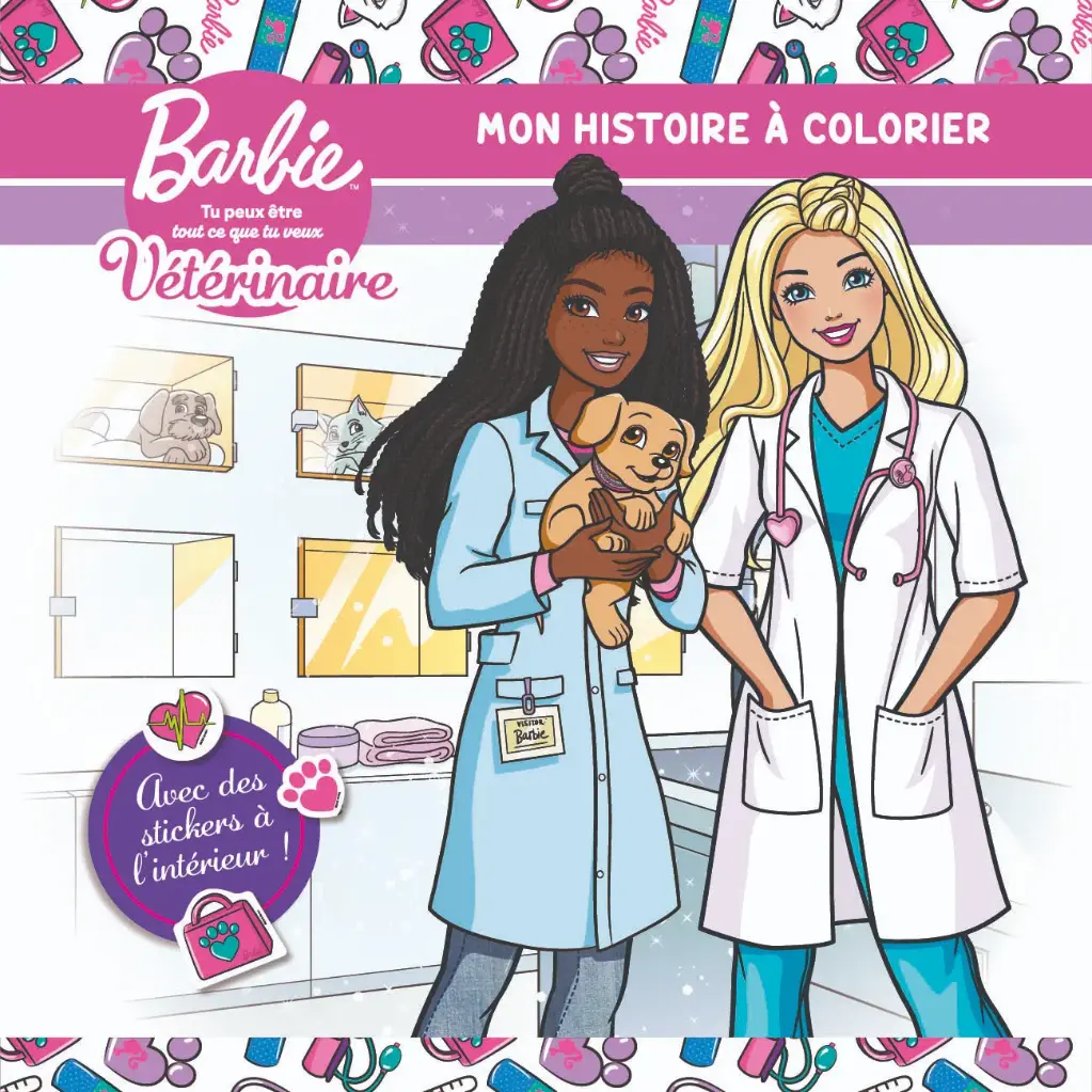 Mon histoire à colorier - Barbie Vétérinaire 