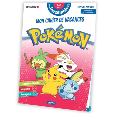 CAHIER DE VACANCES POKEMON CE1 vers CE2