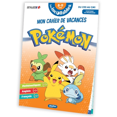 CAHIER DE VACANCES POKEMON CE2 vers CM1