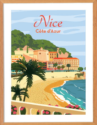 Affiche - Nice Côte d'Azur