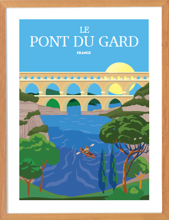 Affiche - Pont du Gard France