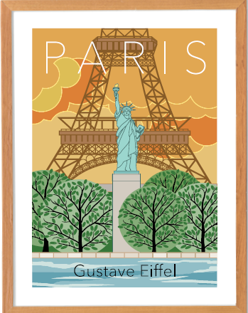 Affiche - Paris Gustave Eiffel