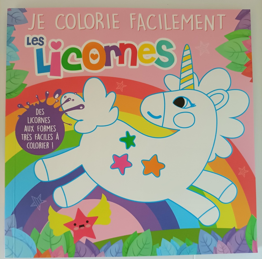 Je colorie facilement les licornes