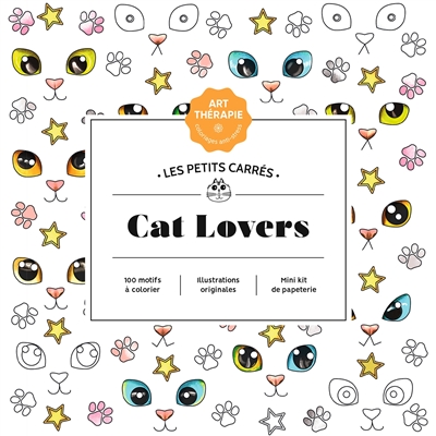 PETITS CARRES D ART-THERAPIE CAT LOVERS
