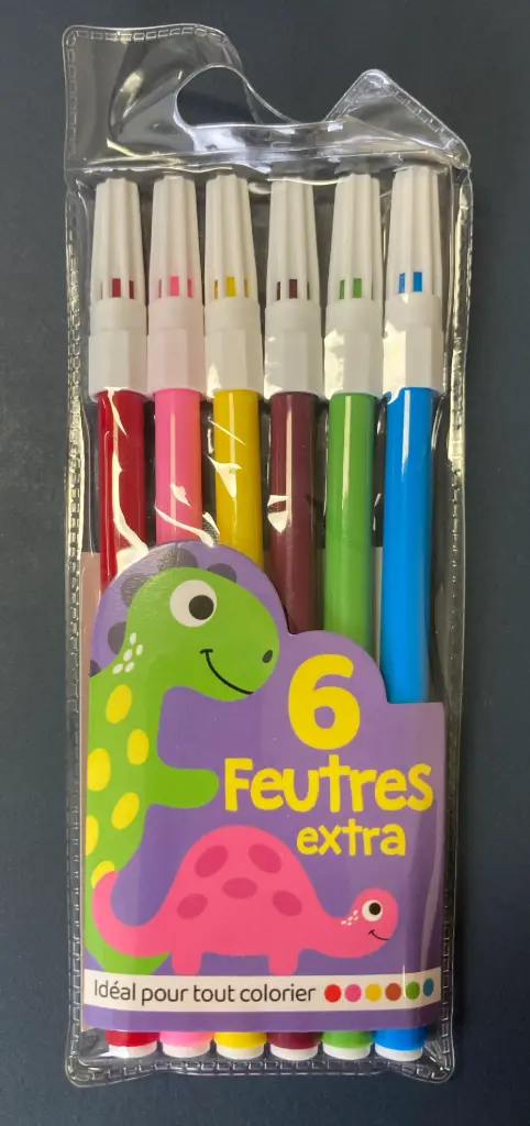 Pack 6 feutres dinos (stations)