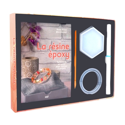 Coffret la résine époxy - Techniques et tutos pour réaliser 5 projets