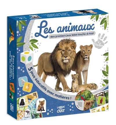Mon coffret Bébé touche-à-tout : Les animaux : Mes premiers jeux Bébé touche-à-tout