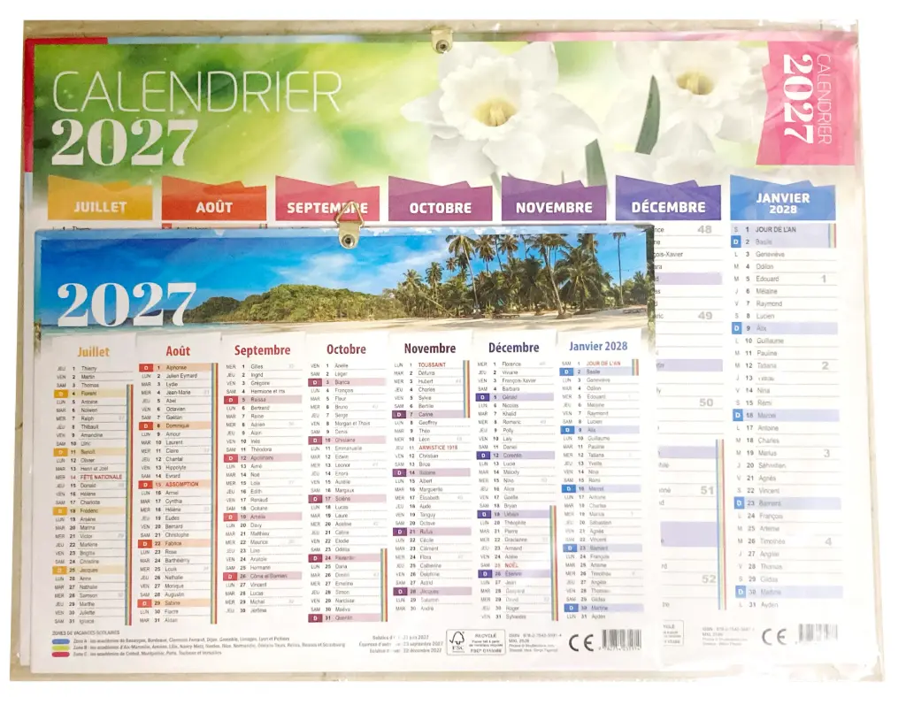 Pack Calendars bank GF 