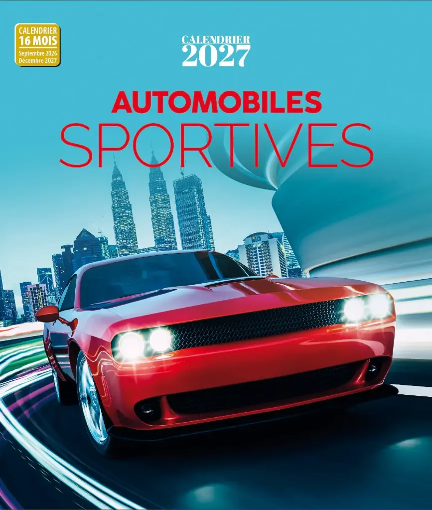 Calendrier 2027 - Voitures de sport