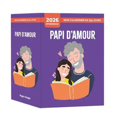 Mon calendrier 2026 : Papi d'amour