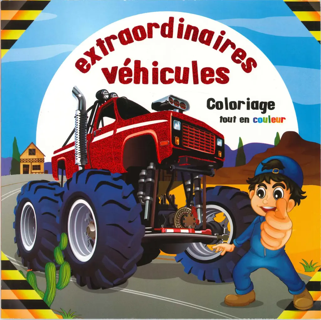 Extraordinaires véhicules - Coloriage tout en couleur