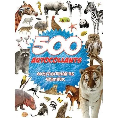 500 autocollants animaux