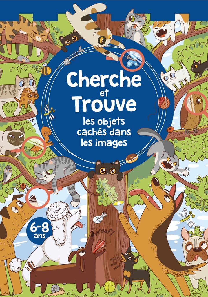 Cherche et trouve les objets cachés dans les images (6-8ans) - bloc spiral
