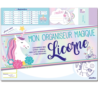 Mon organiseur magique licorne