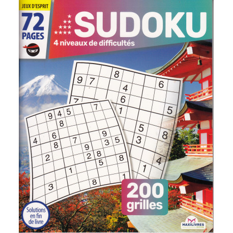 Sudoku 72 pages