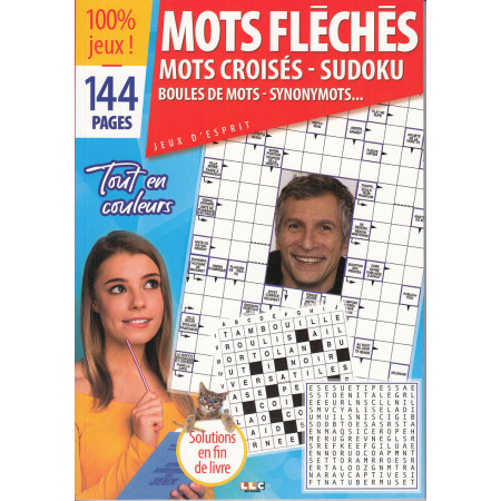 Livre de jeux LLC4 Mots fléchés (bleu)