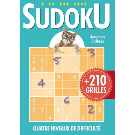 SUDOKU - Chat bleu - 210 grilles