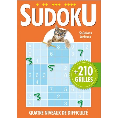 SUDOKU - Chat orange - 210 grilles
