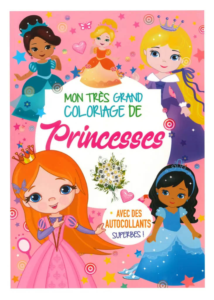 Mon très grand coloriage de Princesses