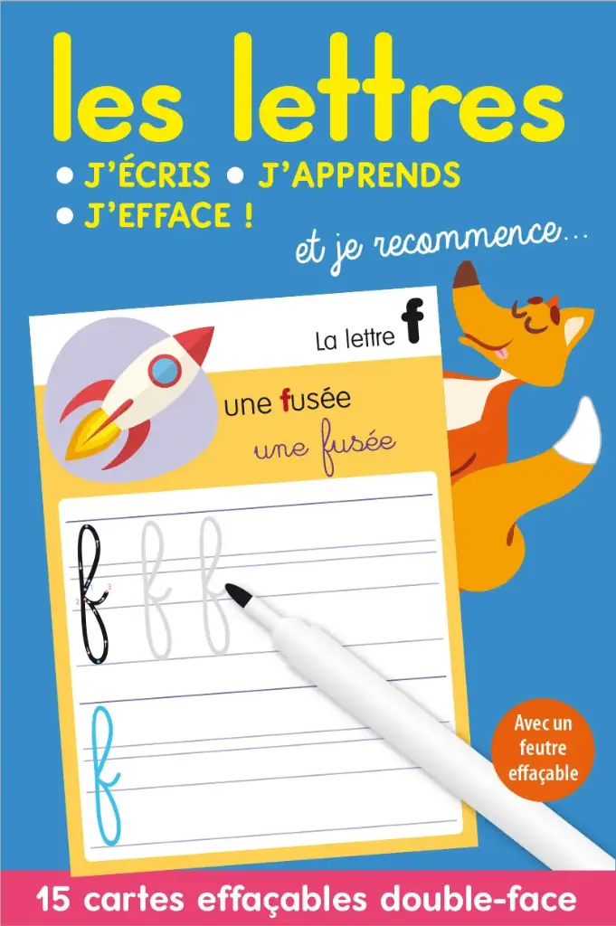 Les lettres - J'écris, j'apprends, j'efface...