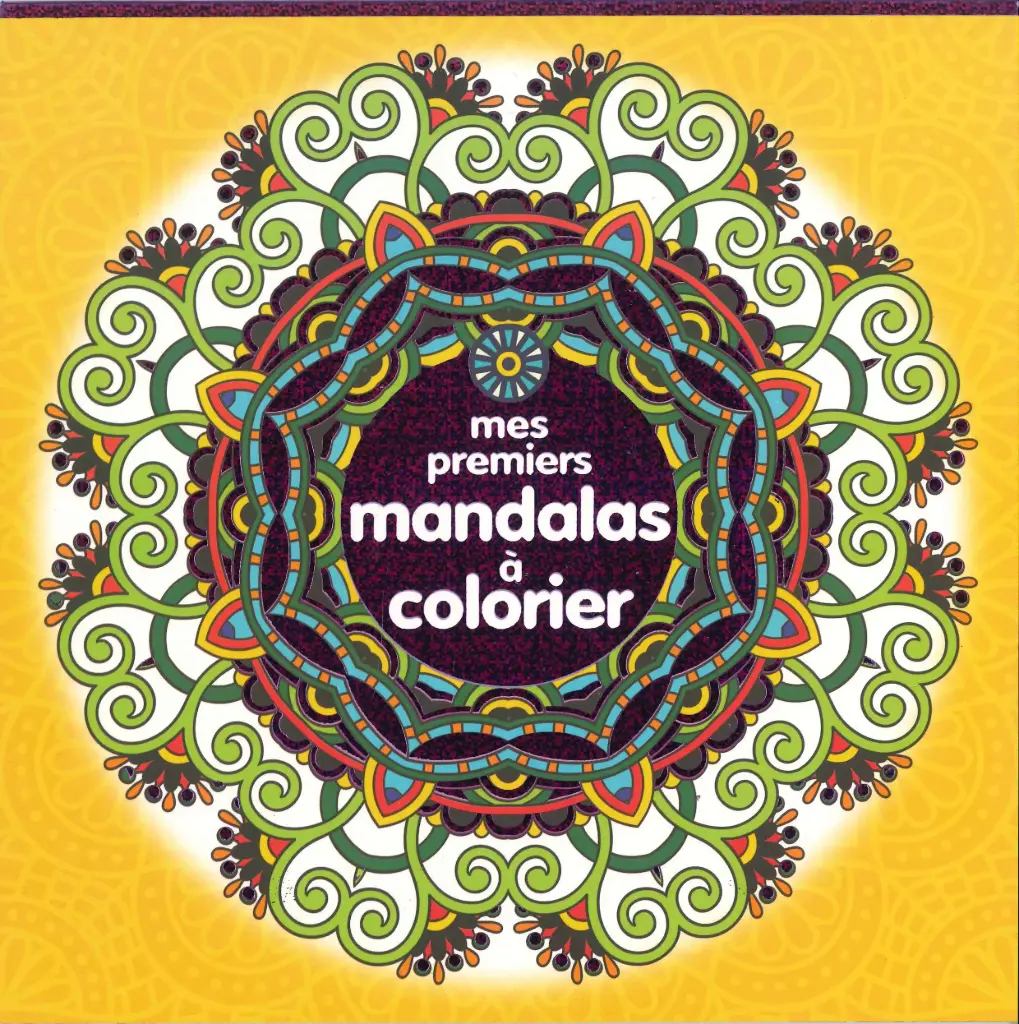  Mes premiers Mandalas à colorier (jaune) 