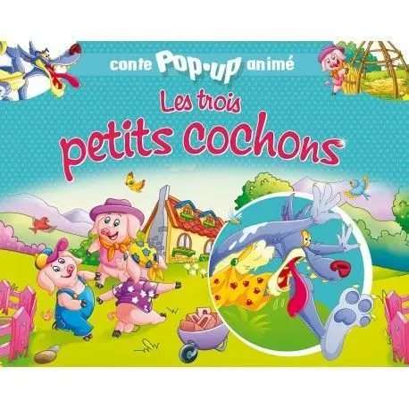 Conte pop-up animé - Les trois petits cochons