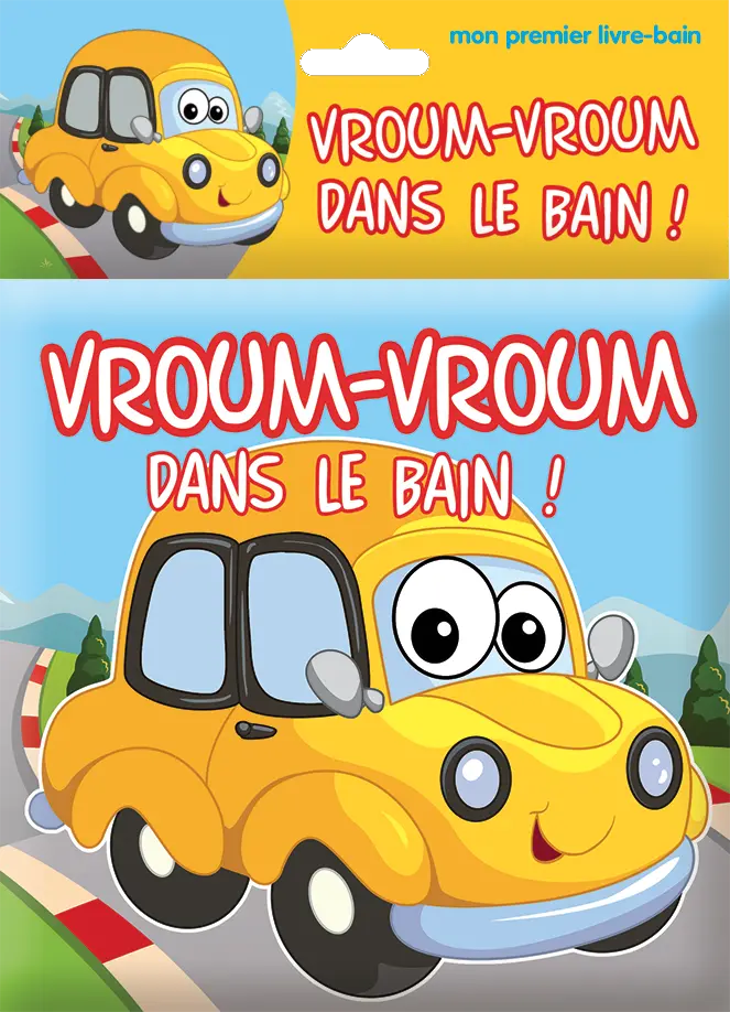 Livre Bain - Vroum, vroum, dans le bain
