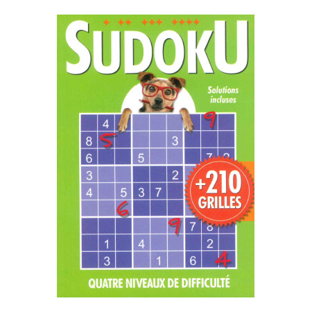 SUDOKU - Chien vert - 210 grilles