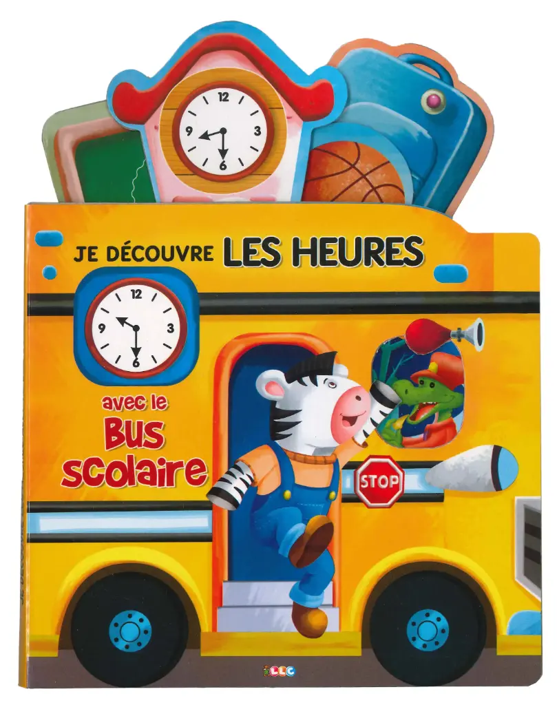 Je découvre les heures avec le bus scolaire