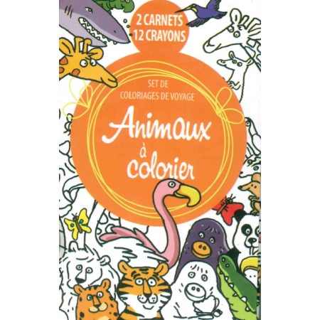 Animaux à colorier - TRAVEL KIT