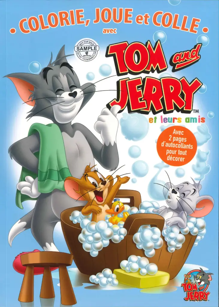 Colorie, joue et colle avec Tom & Jerry et leurs amis