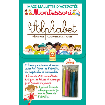 Maxi-mallette d'activités - L'alphabet Montessori