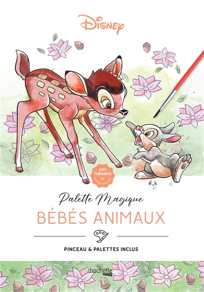 Bébés animaux- Palette magique. Avec 1 pinceau et palettes