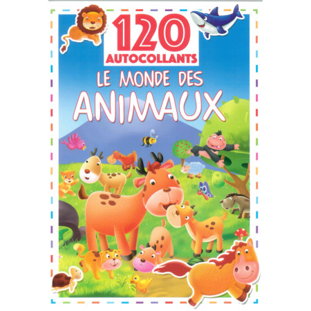 120 autocollants - Le monde des animaux