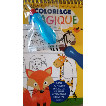 Coloriage avec pinceau magique - Les animaux