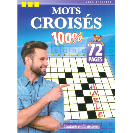 Mots croisés 100% - Livre 1 - 72P