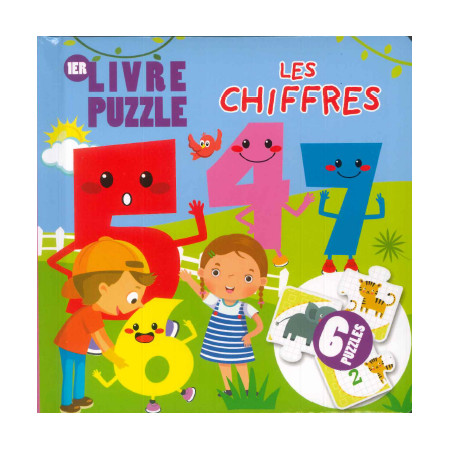 1er livre puzzle - Les chiffres - 6 puzzles