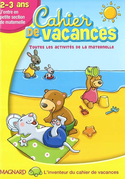 Cahier de vacances j'entre en PS 2-3 ans