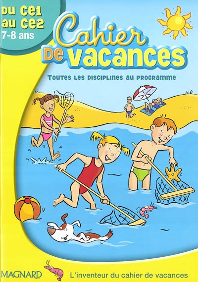 Cahier de vacances du CE1 au CE2
