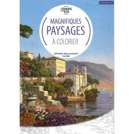 Magnifiques Paysages à colorier (Violet)