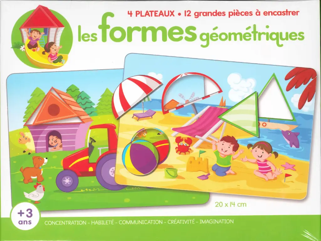 Boîte de jeu - Les formes géométriques + 3 ans