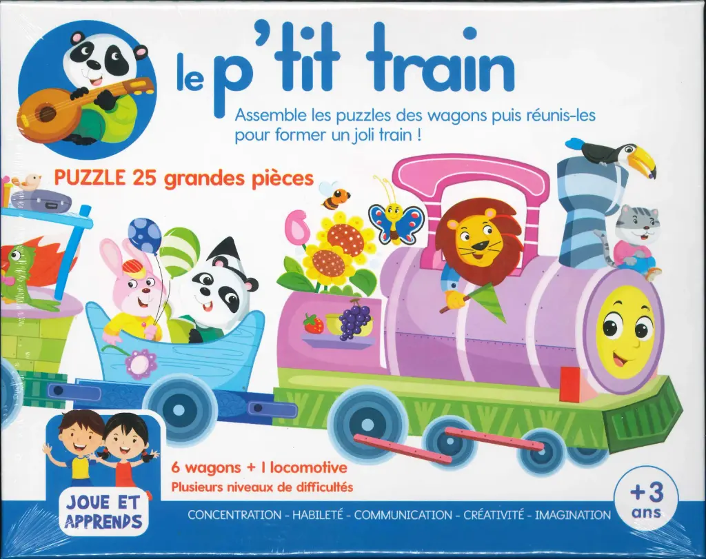 Boîte de jeu - Le p'tit train + 3 ans