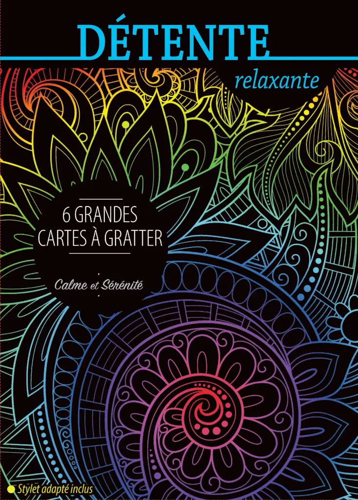 6 grandes cartes à gratter - Détente