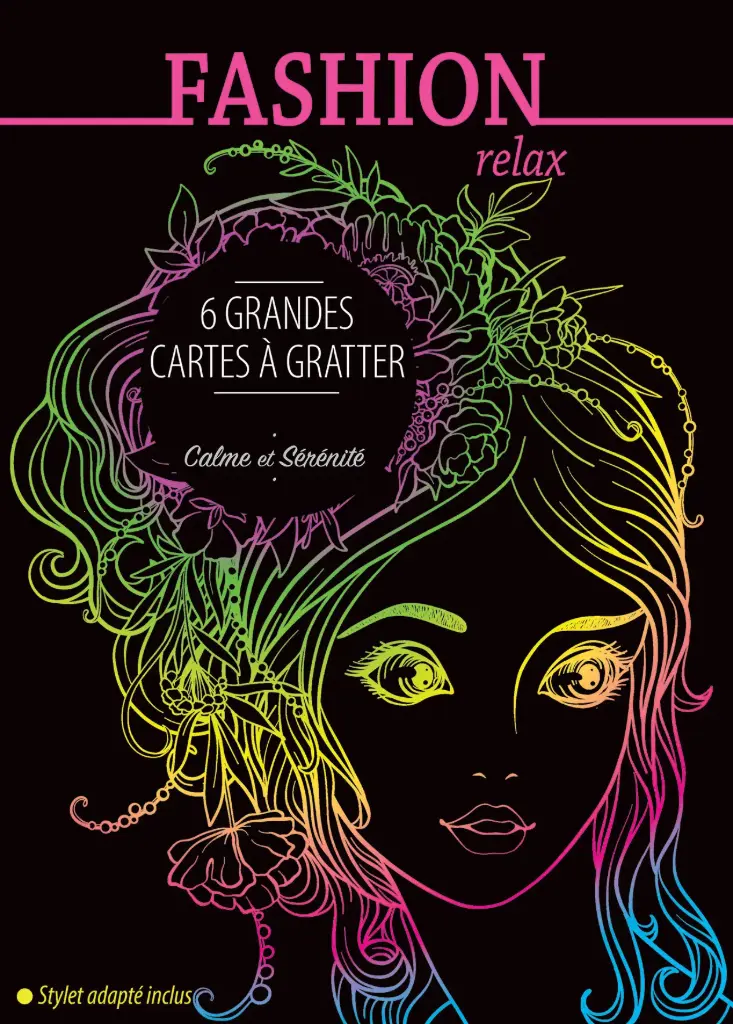 6 grandes cartes à gratter - Fashion