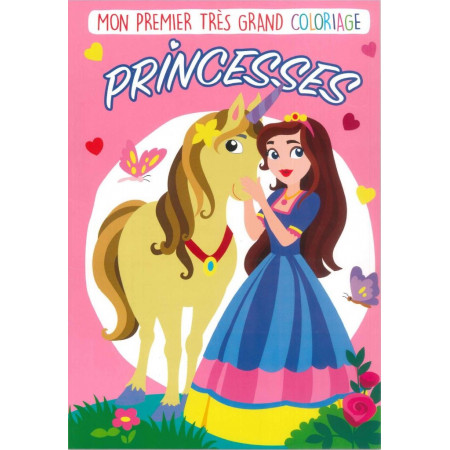 Mon 1er très grand coloriage - Princesses