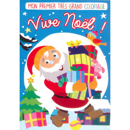 Mon 1er très grand coloriage - Vive Noël !