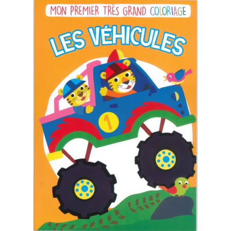 Mon 1er très grand coloriage - Les véhicules
