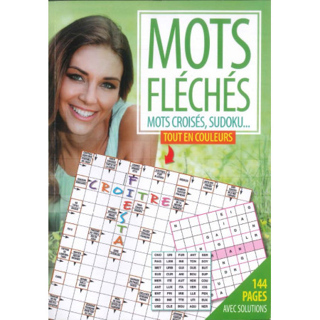  Mots fléchés, mots croisés, sudoku (VERT)144 P