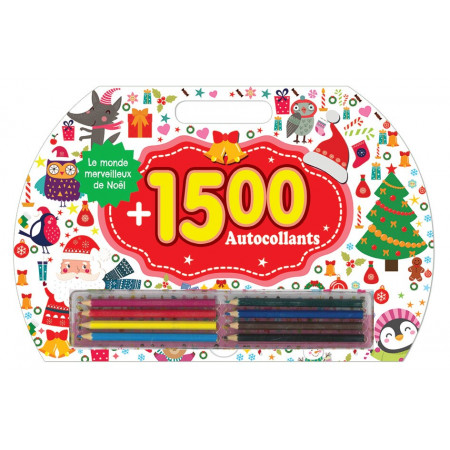 1500 AUTOCOLLANTS bloc jeux - X-Mas